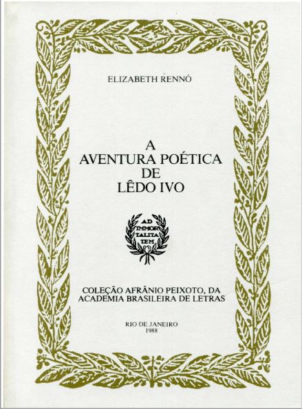 Capa do Livro A Aventura Poética de Lêdo Ivo