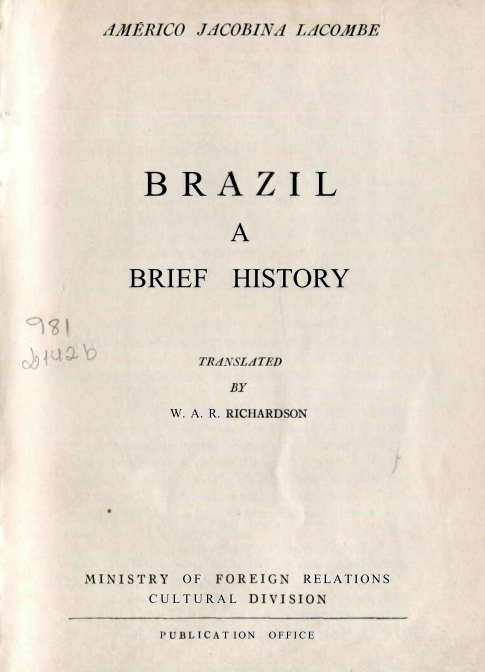 Capa do Livro Brazil a Brief History