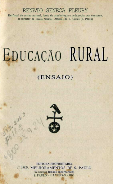 Capa do Livro Educação Rural (Ensaio)