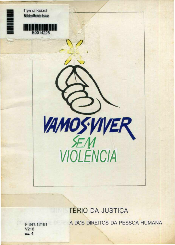 Capa do Livro Vamos Viver Sem Violência