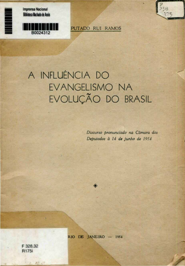 Capa do Livro A Influência do Evangelismo na Evolução do Brasil