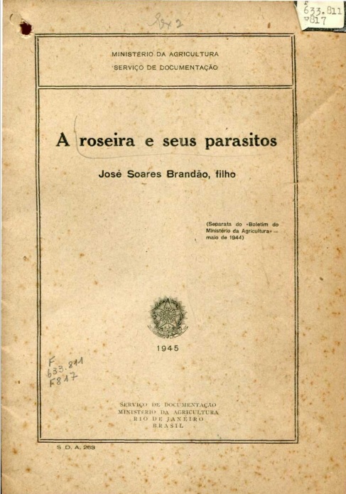 Capa do Livro A roseira e seus parasitos