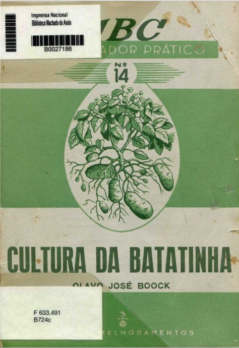 Capa do Livro ABC do Lavrador Prático Nº 14 - Cultura da Batatinha