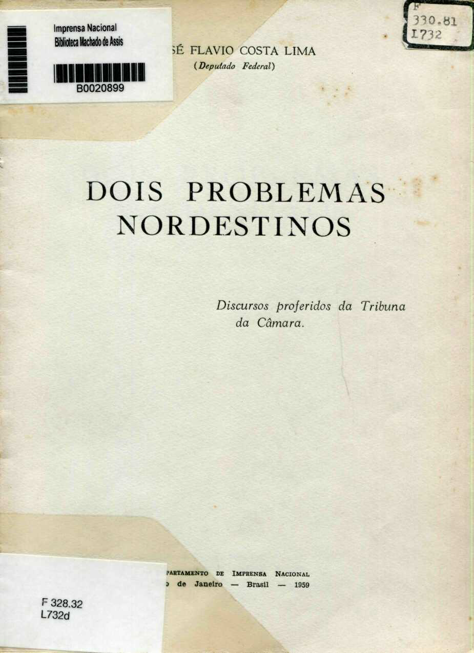 Capa do Livro Dois Problemas Nordestinos