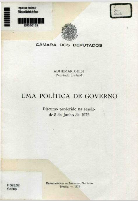 Capa do Livro Uma Política de Governo
