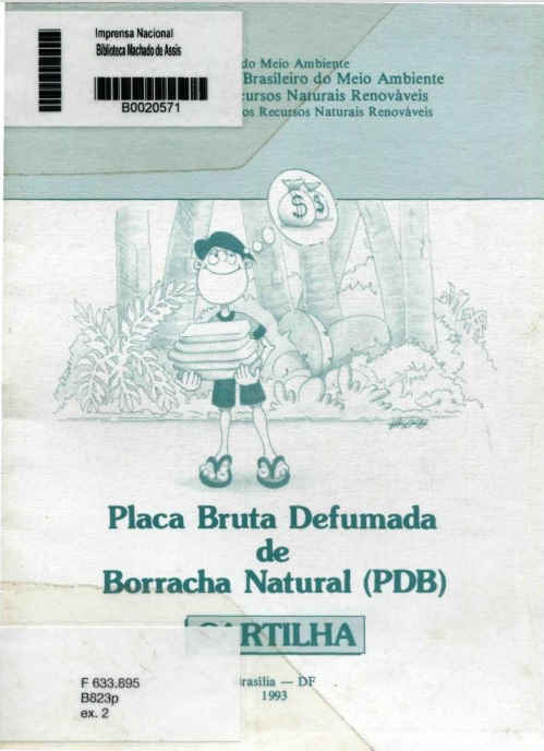 Capa do Livro Placa Bruta Defumada de Borracha Natural (PDB)