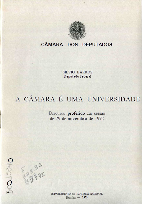 Capa do Livro A Câmara é Uma Universidade