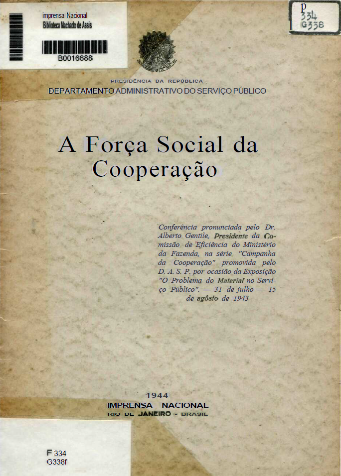 Capa do Livro A Força Social da Cooperação