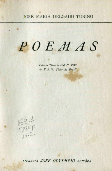 Capa do Livro Poemas