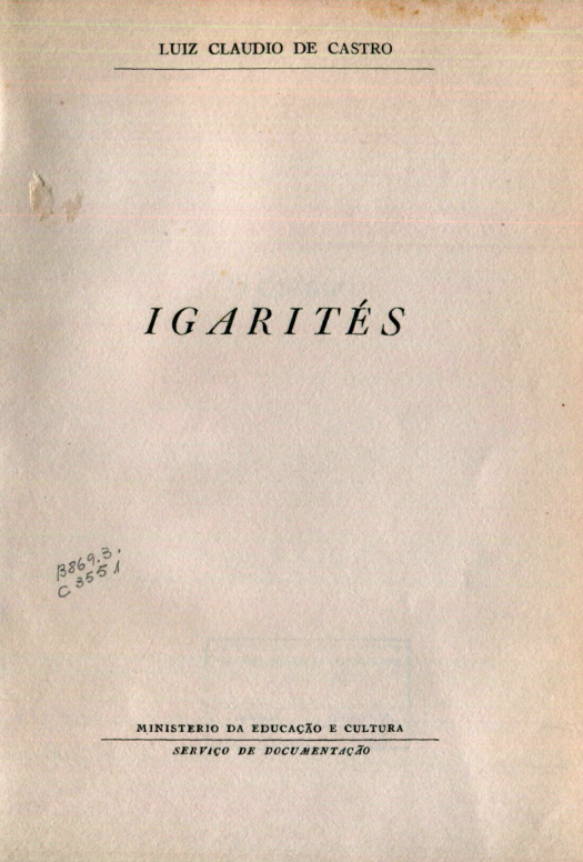 Capa do Livro Igarités