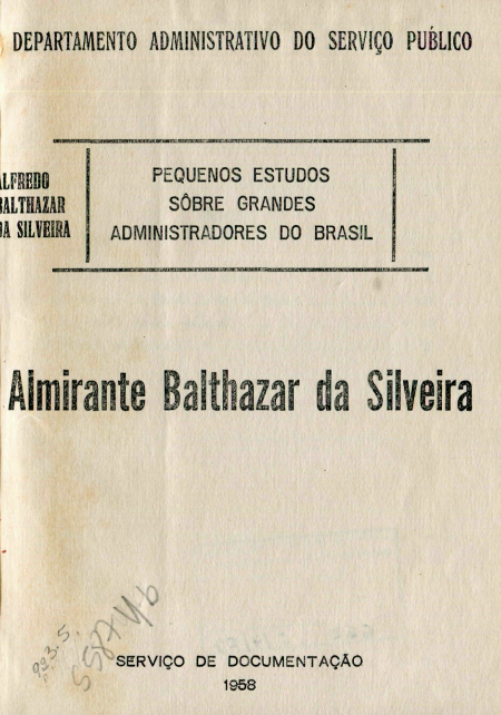 Capa do Livro Almirante Balthazar da Silveira
