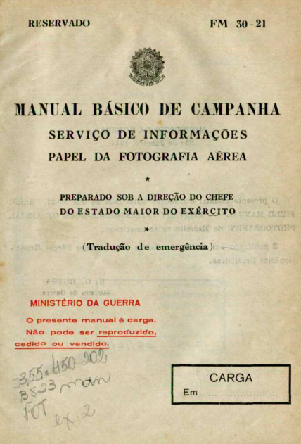 Capa do Livro Manual da Campanha das Forças Blindadas