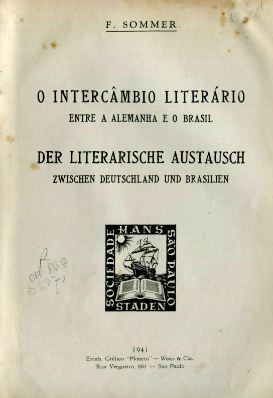 Capa do Livro O Intercâmbio Literário Entre A Alemanha E O Brasil