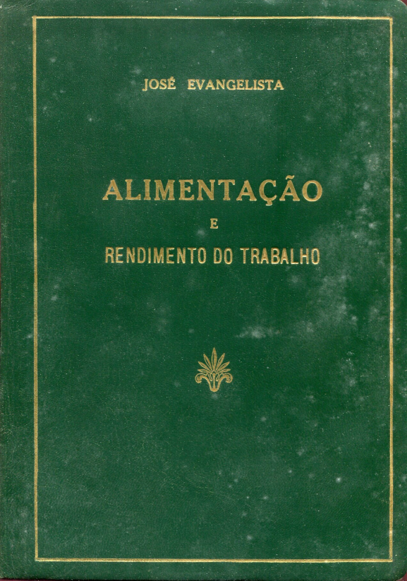 Capa do Livro Alimentação e Rendimento do Trabalho