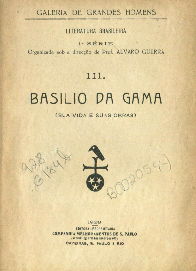 Capa do Livro Basílio da Gama: Sua Vida e Suas Obras
