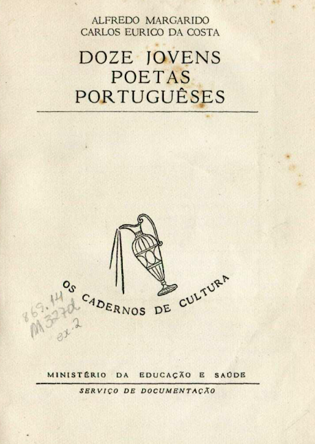 Capa do Livro Doze Jovens Poetas Portugueses