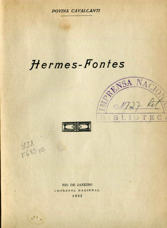 Capa do Livro Hermes-Fontes