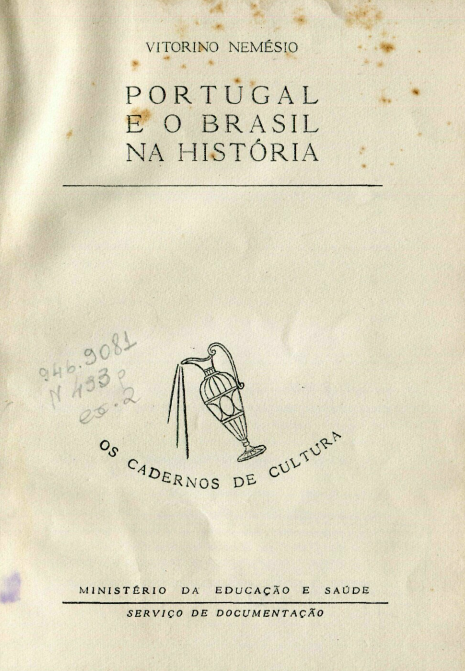 Capa do Livro Portugal e o  Brasil na História