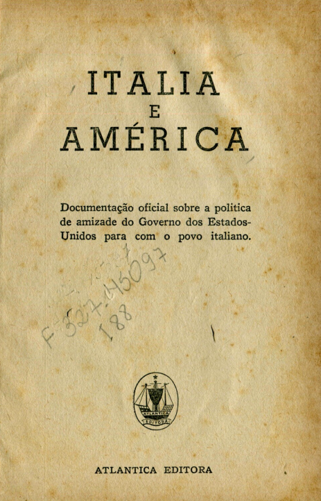 Capa do Livro Itália e América