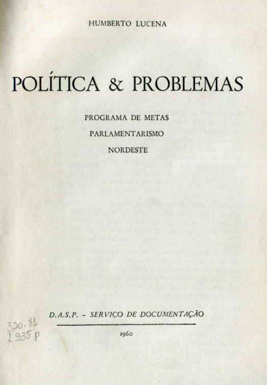 Capa do Livro Política & Problemas
