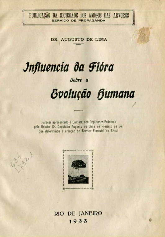 Capa do Livro Influência da Flora sobre a Evolução Humana