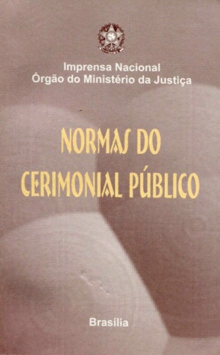 Capa do Livro Normas do Cerimonial Público