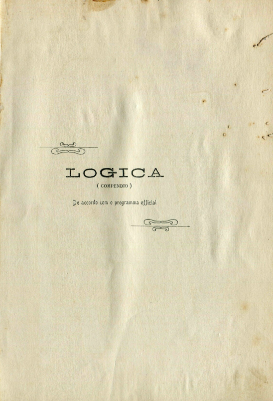 Capa do Livro Logica (Compendio)