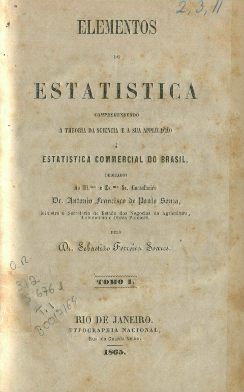 Capa do Livro Elementos de Estatistica -  Tomo I