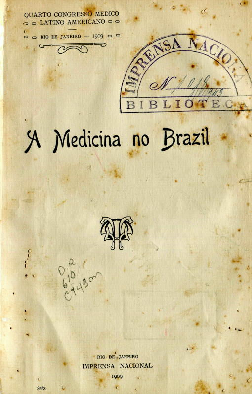 Capa do Livro A Medicina no Brasil