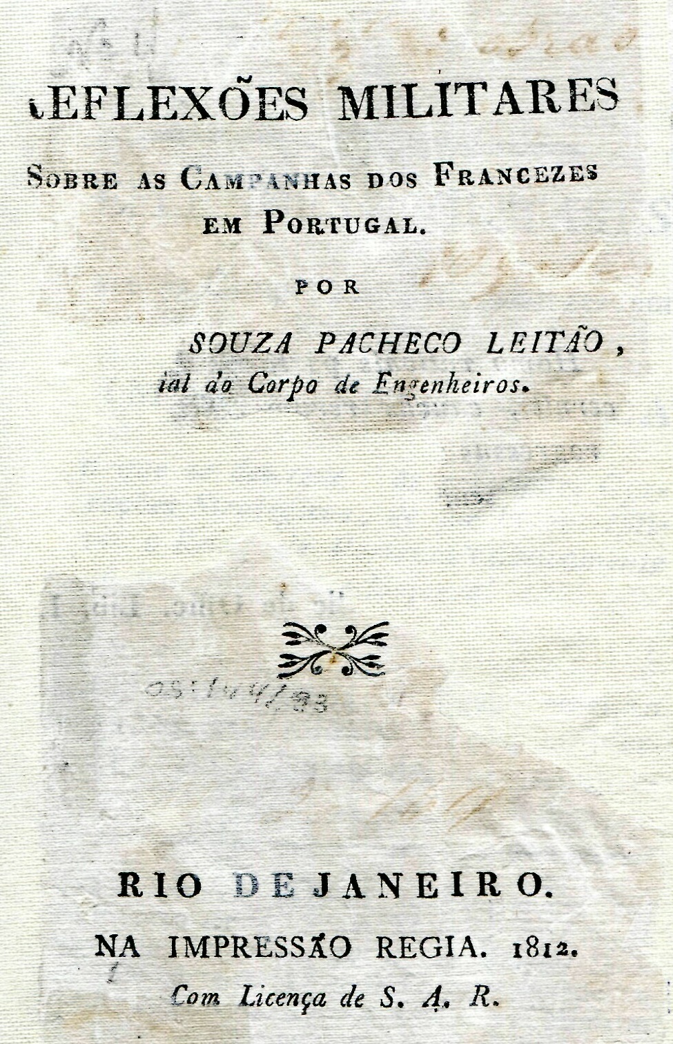 Capa do Livro Reflexões Militares sobre as Campanhas dos Francezes em Portugal