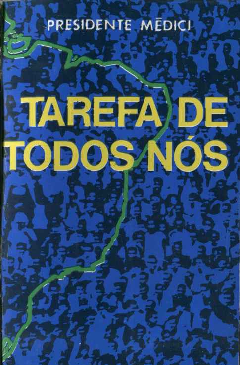 Capa do Livro Tarefa de Todos Nós -- 1973 Emilio Garratazu Medici