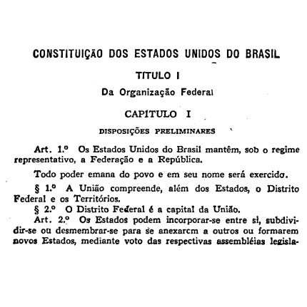 Constituição dos Estados Unidos do Brasil de 1946.