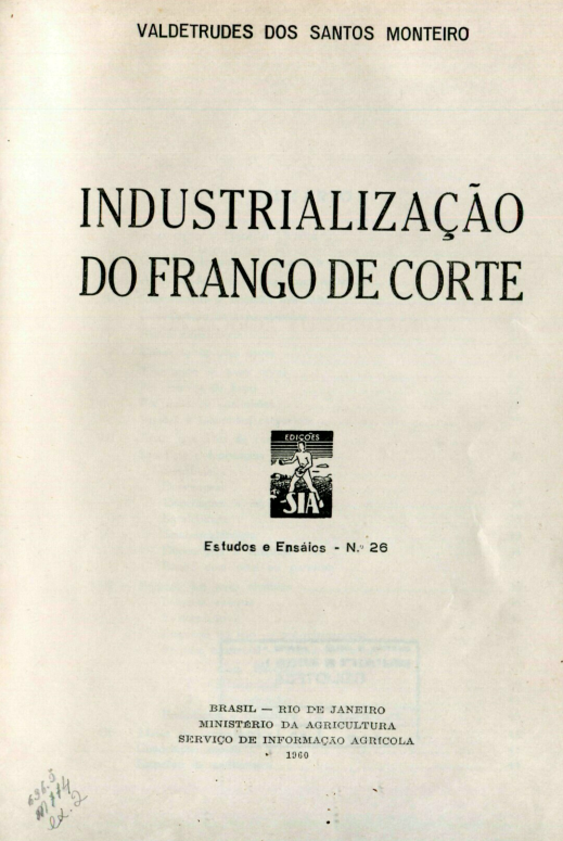 Capa do Livro Industrialização do Frango de Corte