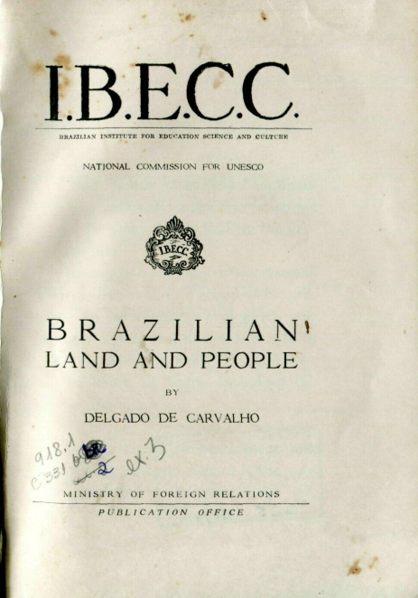 Capa do Livro Brazilian Land and People