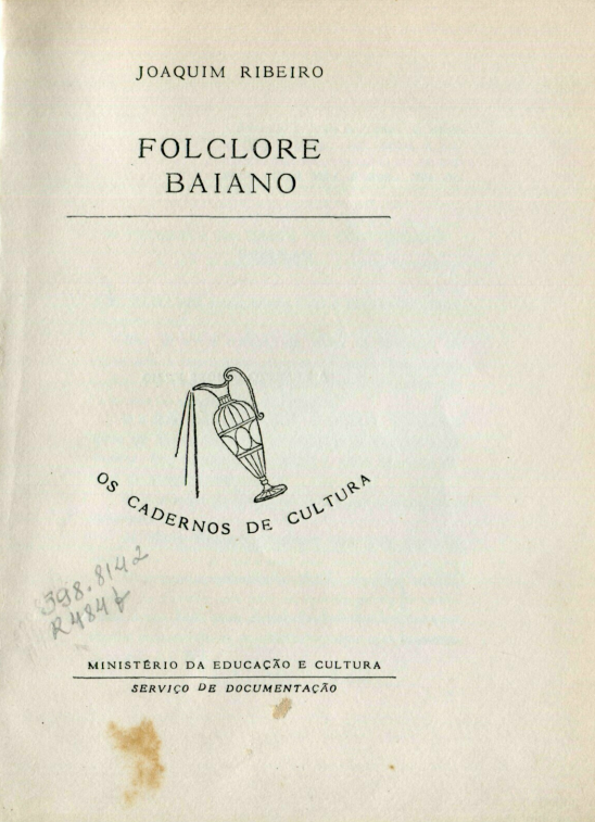 Capa do Livro Folclore Baiano