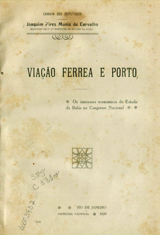 Capa do Livro Viação Ferrea e Porto