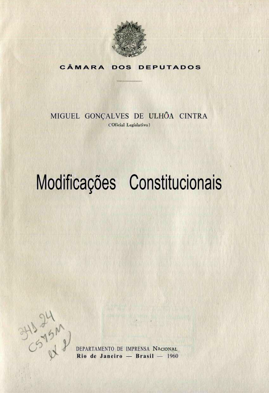 Capa do Livro Modificações Constitucionais