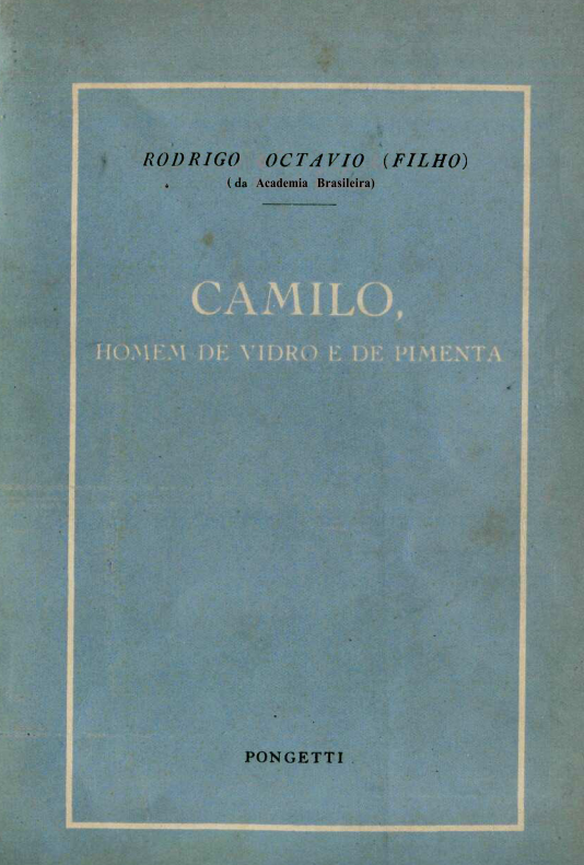 Capa do Livro Camilo, Homem de Vidro e de Pimenta