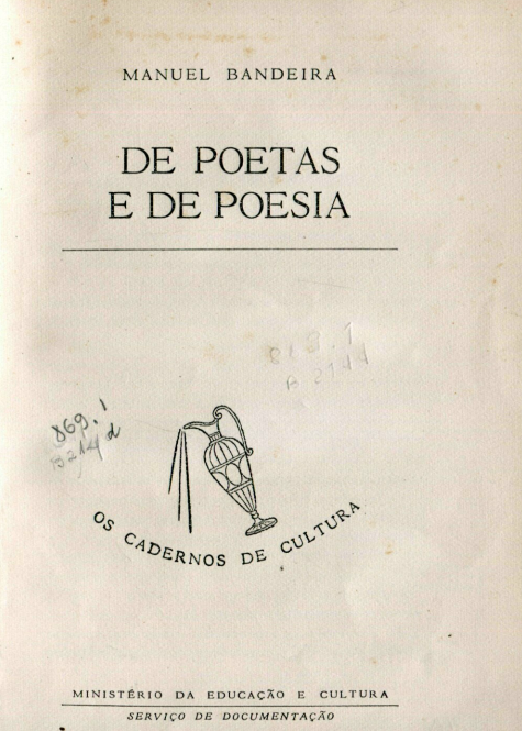Capa do Livro De Poetas e De Poesias