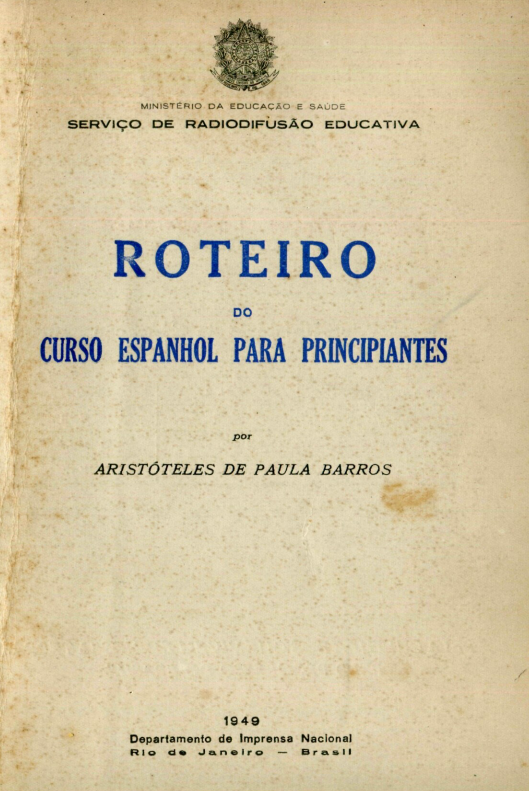 Capa do Livro Roteiro do Curso Espanhol Para Principiantes